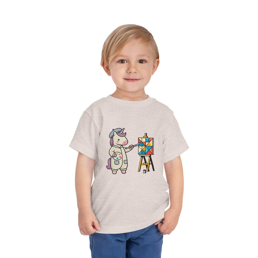 Painting Unicorn - Toddler Short Sleeve - Brightsee
