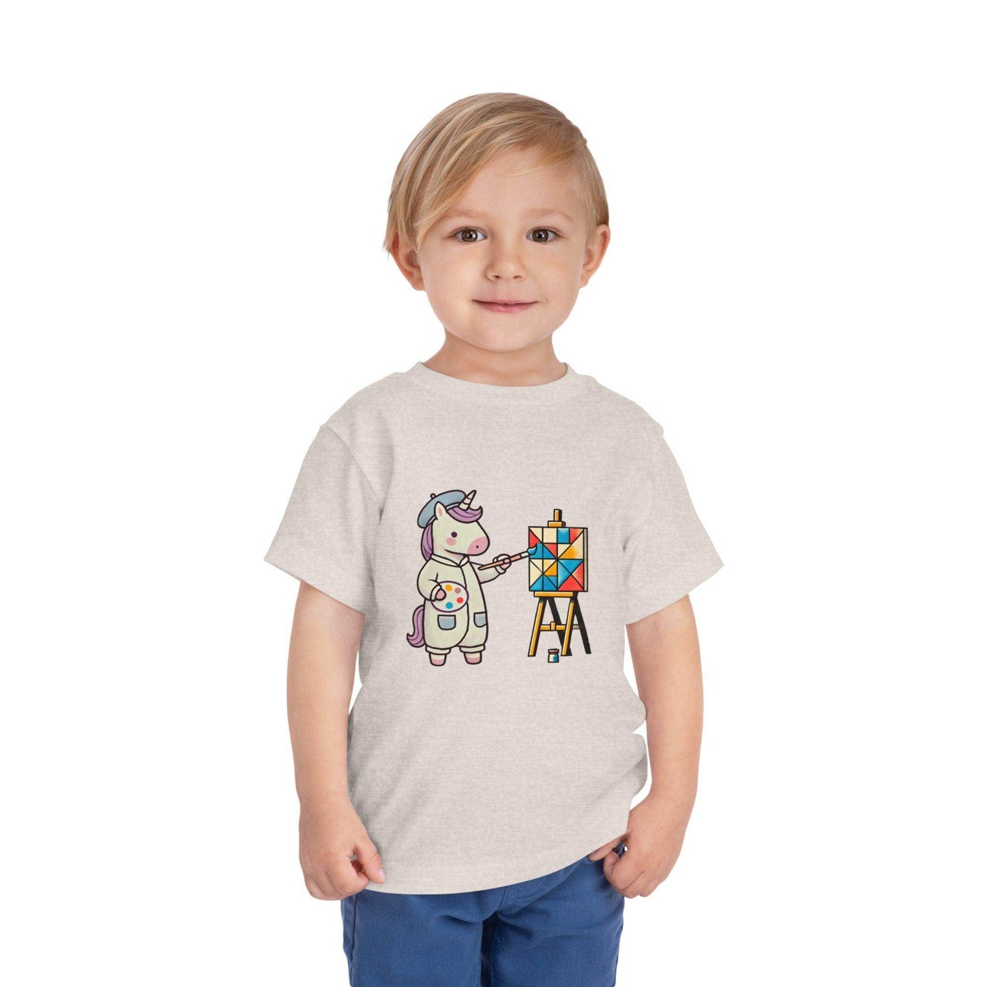 Painting Unicorn - Toddler Short Sleeve - Brightsee