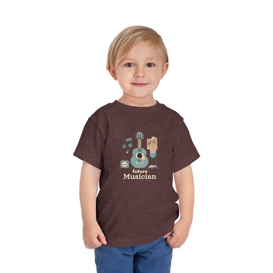 Future Musician Guitar Note - Toddler Short Sleeve - Brightsee