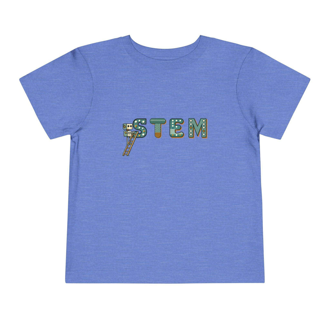 STEM Construction Bot on Ladder - Toddler Short Sleeve - Brightsee