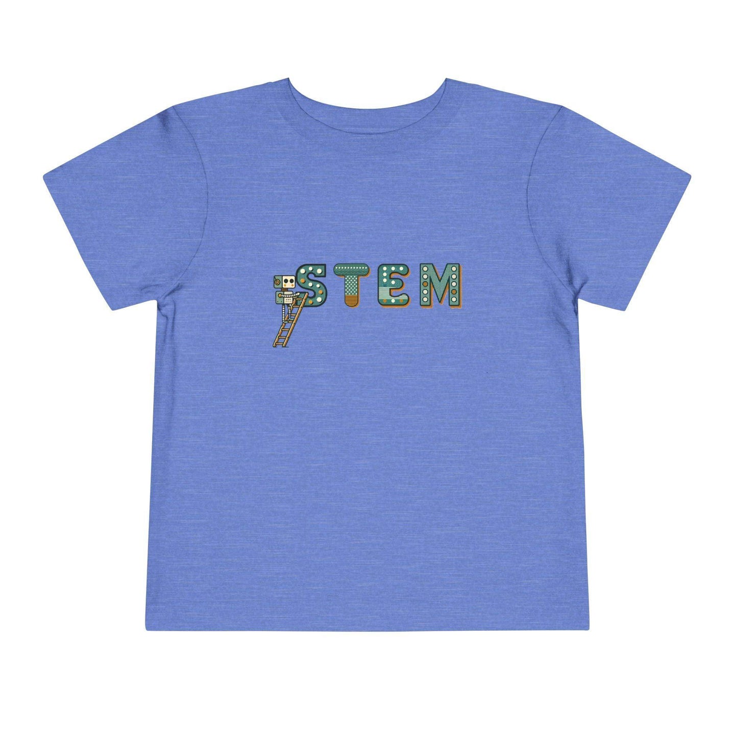 STEM Construction Bot on Ladder - Toddler Short Sleeve - Brightsee
