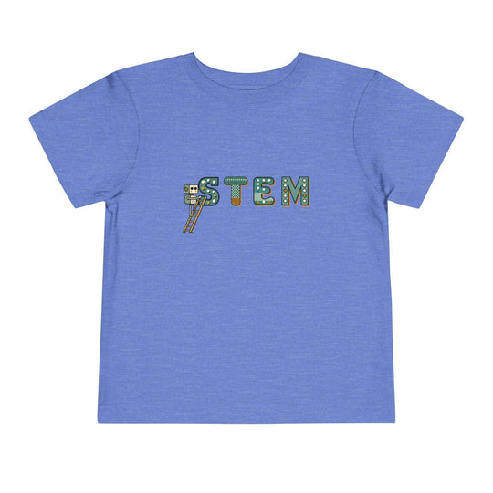 STEM Construction Bot on Ladder - Toddler Short Sleeve - Brightsee
