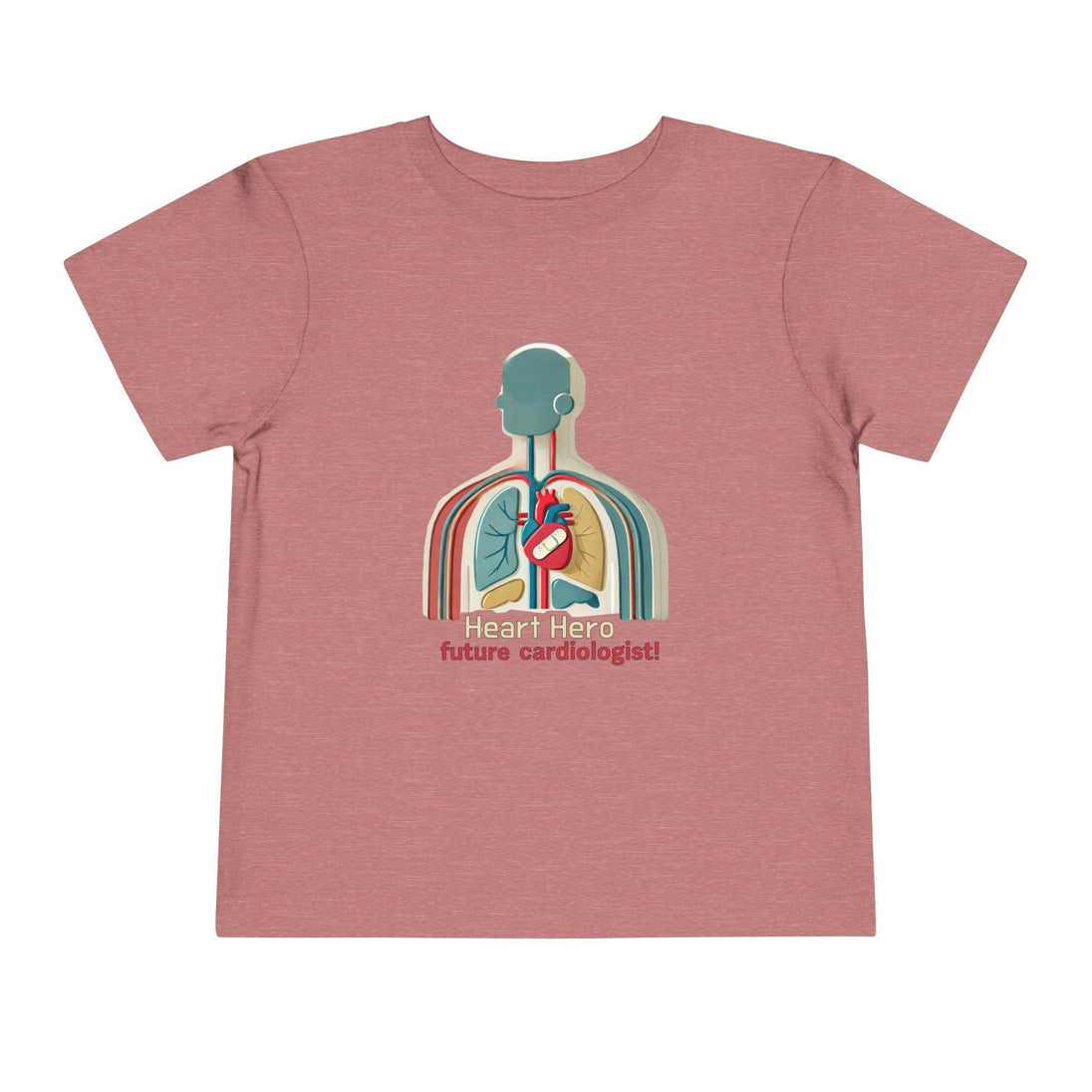 Future Cardiologist - Heart Bandage - Toddler Short Sleeve - Brightsee
