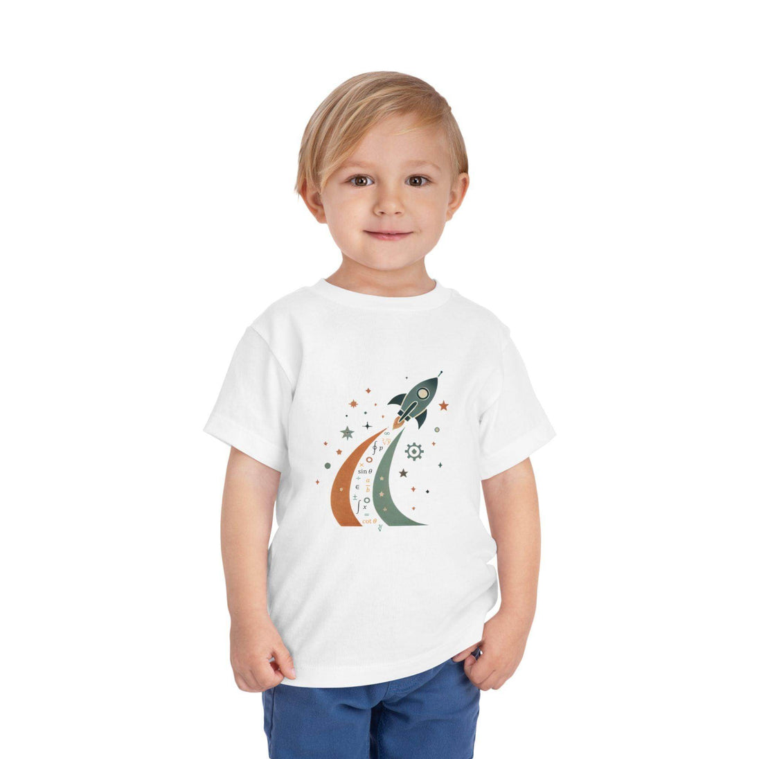 Math Spaceship - Toddler Short Sleeve - Brightsee