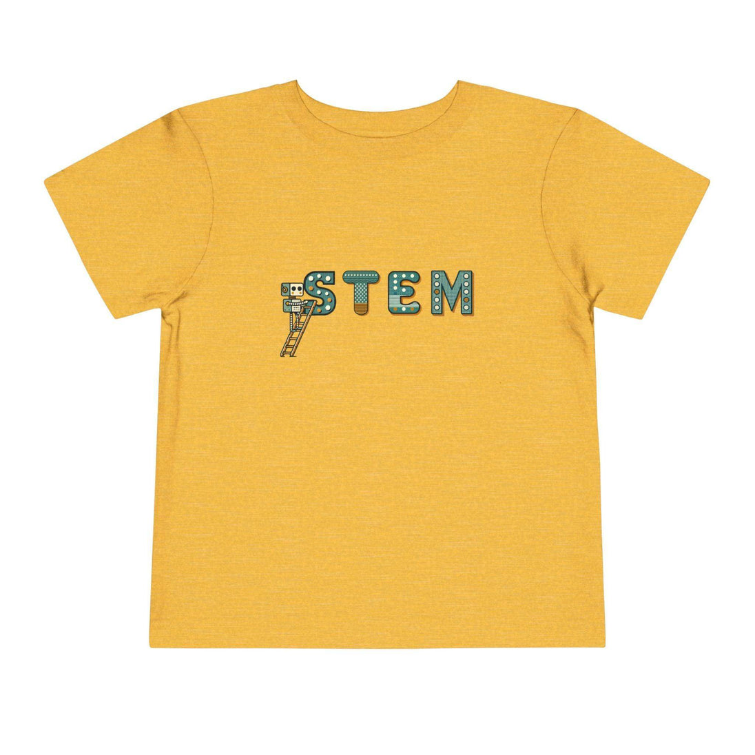 STEM Construction Bot on Ladder - Toddler Short Sleeve - Brightsee