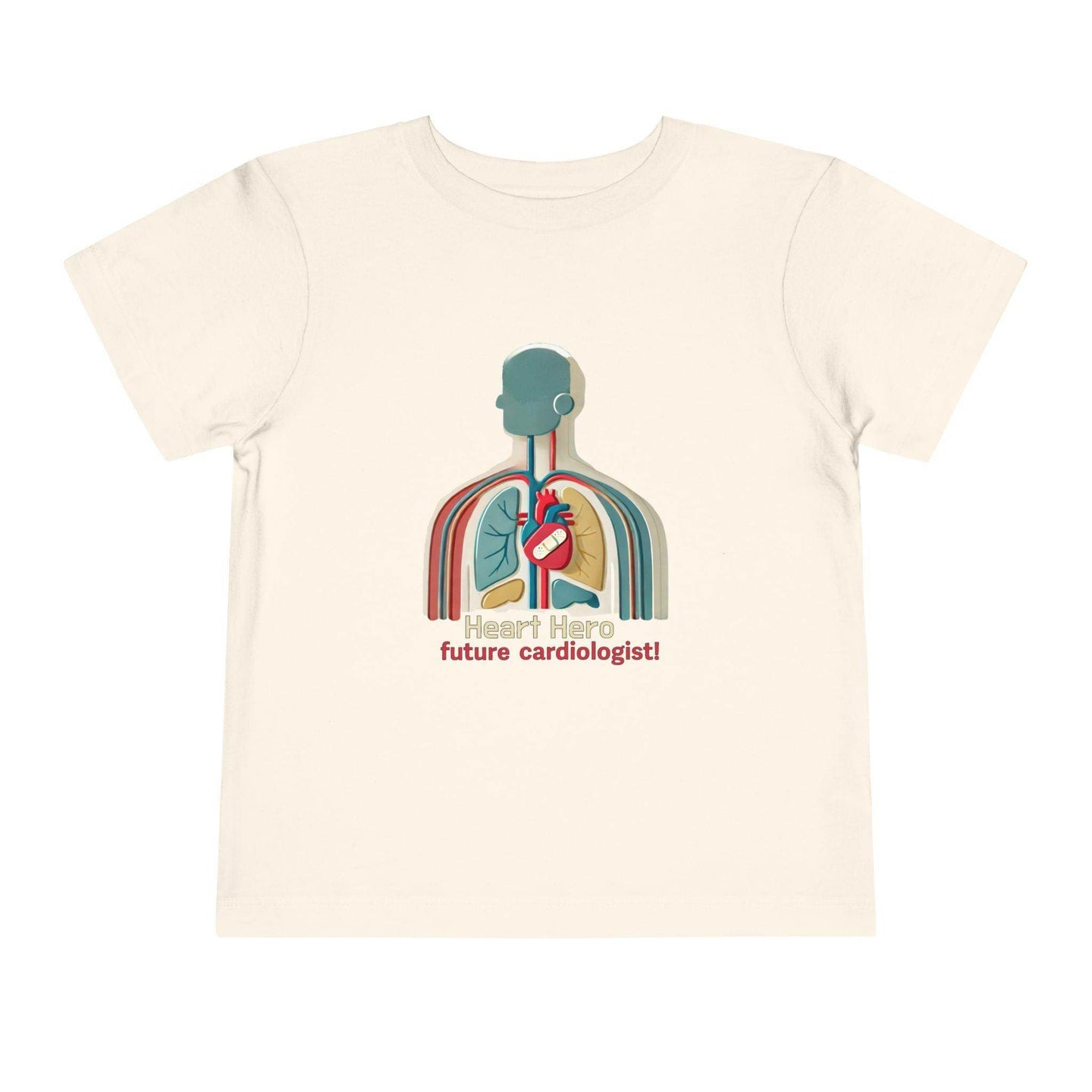 Future Cardiologist - Heart Bandage - Toddler Short Sleeve - Brightsee