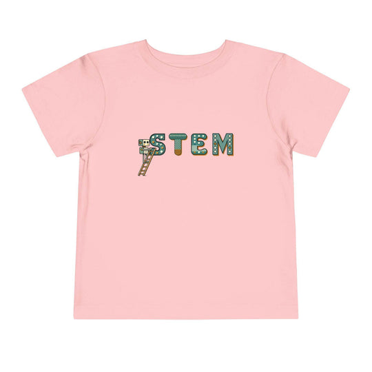STEM Construction Bot on Ladder - Toddler Short Sleeve - Brightsee