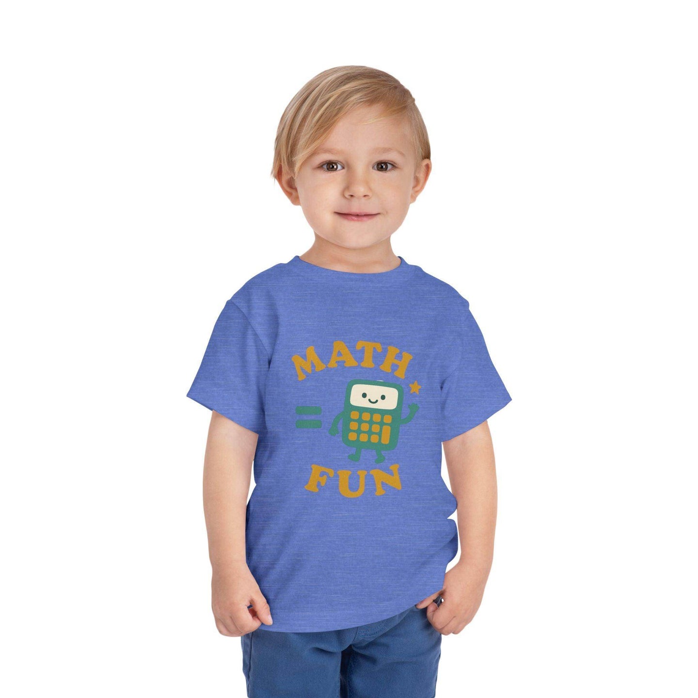 Math is Fun Cute Calculator - Toddler Short Sleeve - Brightsee