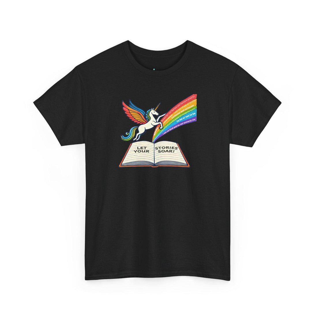 Alicorn Reading - Adult Unisex Heavy Cotton - Brightsee
