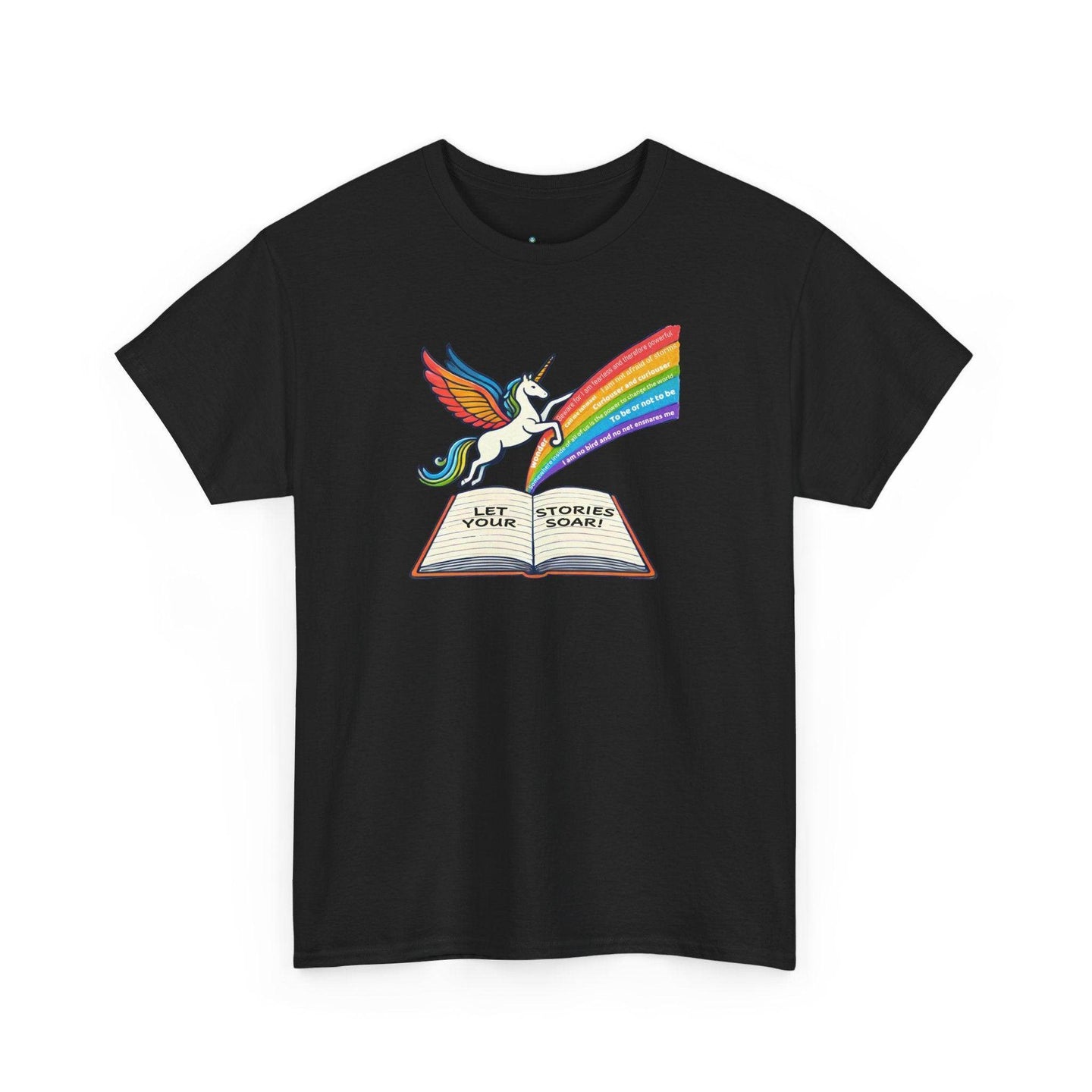 Alicorn Reading - Adult Unisex Heavy Cotton - Brightsee