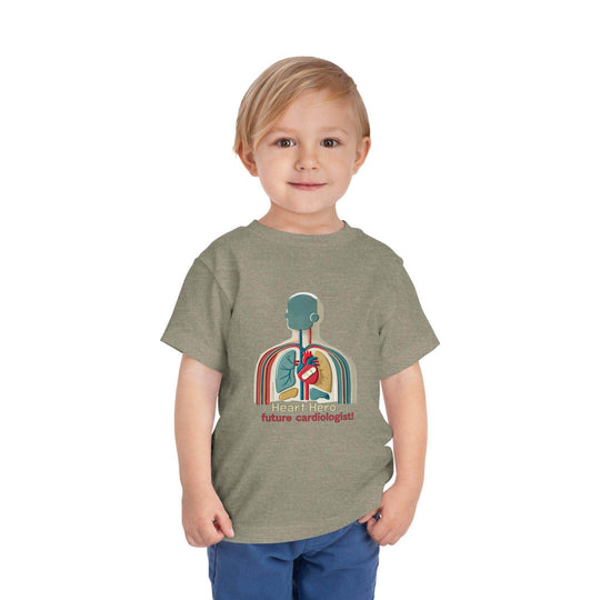 Future Cardiologist - Heart Bandage - Toddler Short Sleeve - Brightsee
