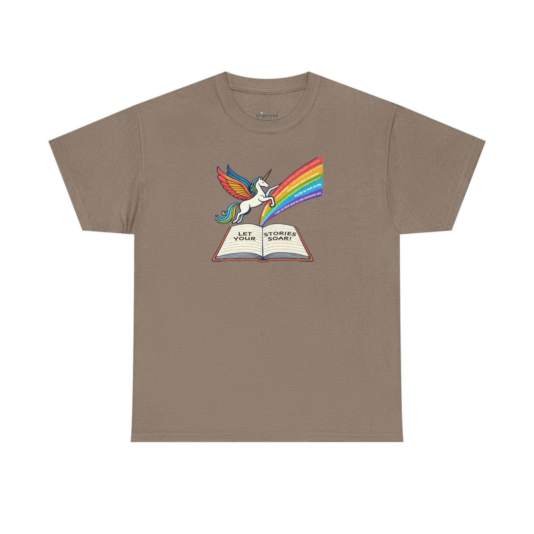 Alicorn Reading - Adult Unisex Heavy Cotton - Brightsee