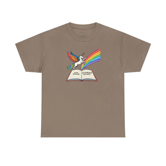 Alicorn Reading - Adult Unisex Heavy Cotton - Brightsee