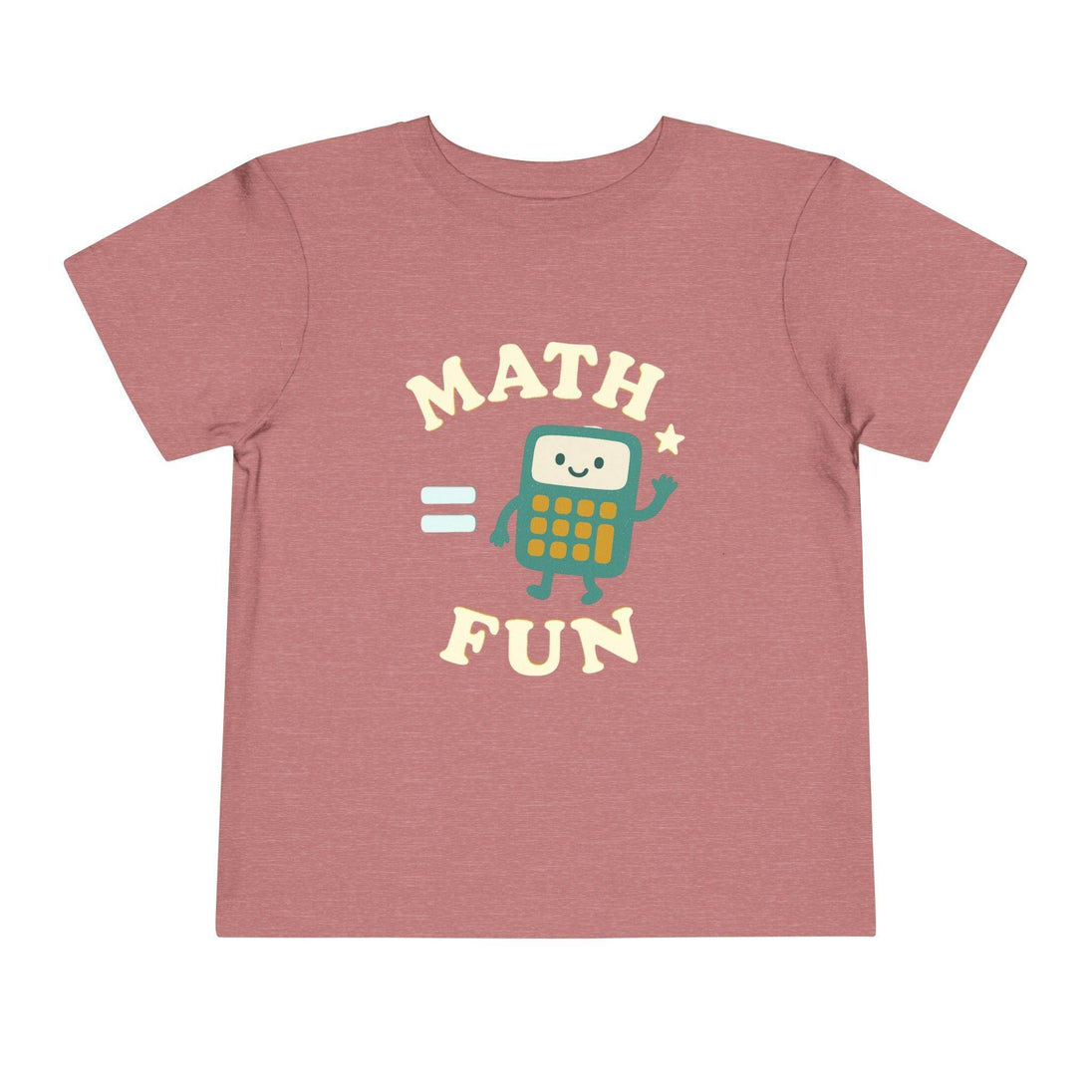 Math is Fun Cute Calculator - Toddler Short Sleeve - Brightsee