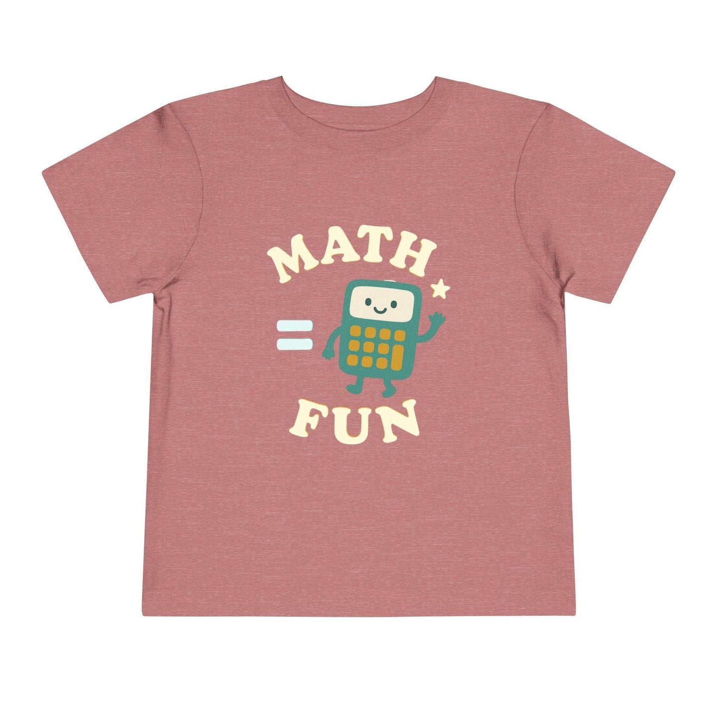 Math is Fun Cute Calculator - Toddler Short Sleeve - Brightsee