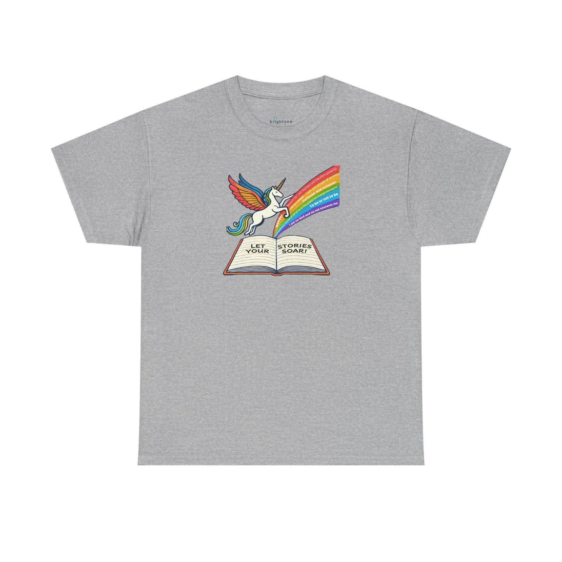 Alicorn Reading - Adult Unisex Heavy Cotton - Brightsee