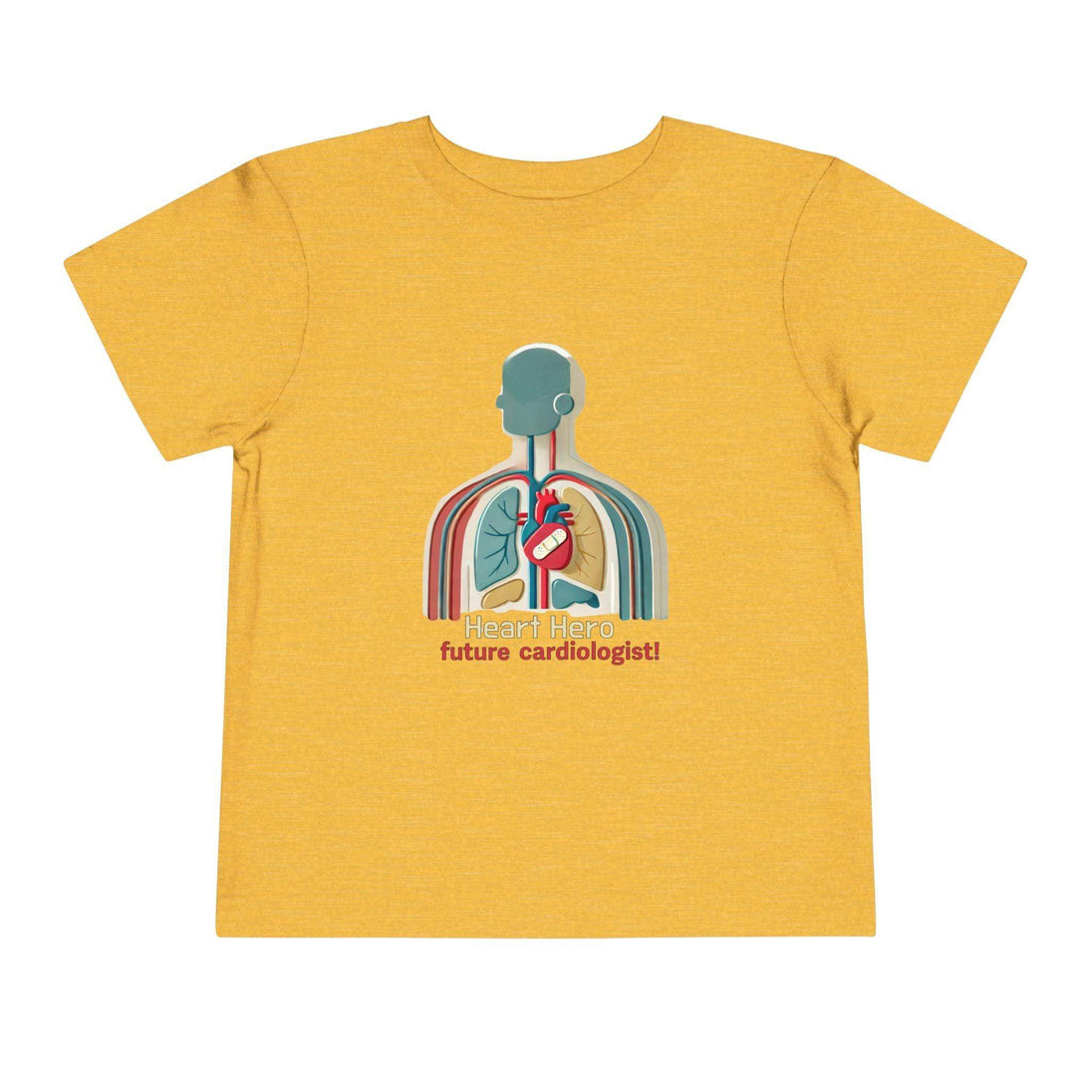 Future Cardiologist - Heart Bandage - Toddler Short Sleeve - Brightsee