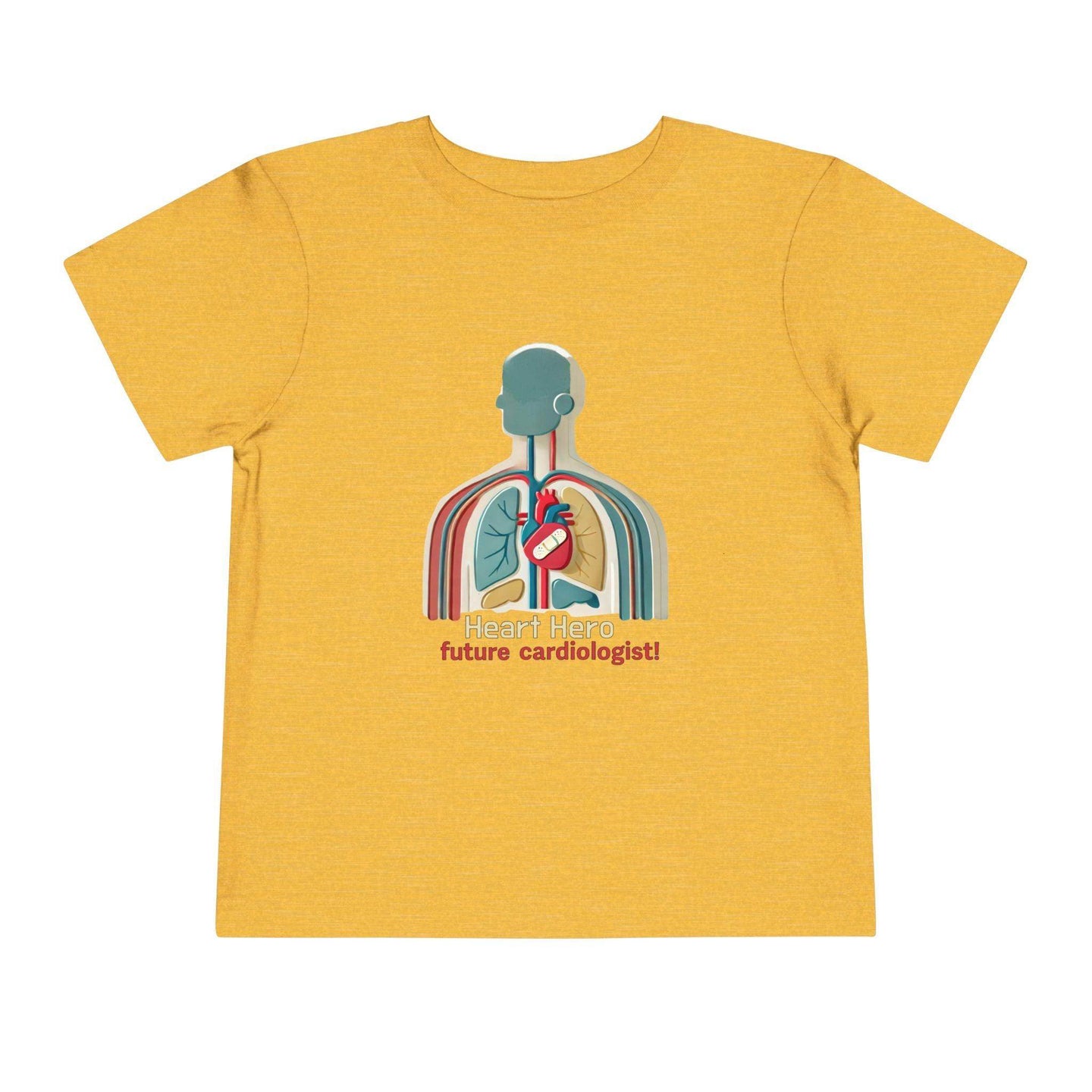 Future Cardiologist - Heart Bandage - Toddler Short Sleeve - Brightsee