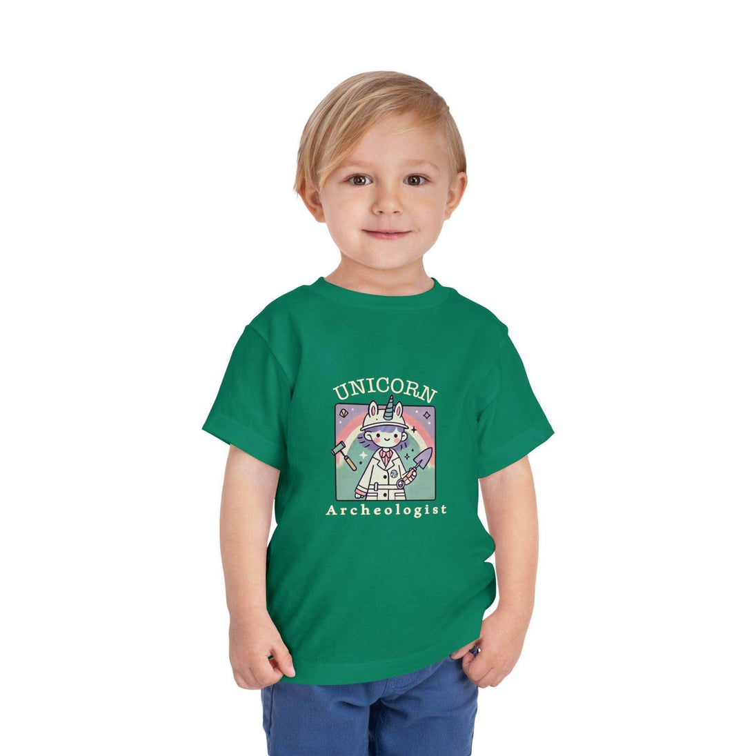 Unicorn Archeologist - Toddler Short Sleeve - Brightsee