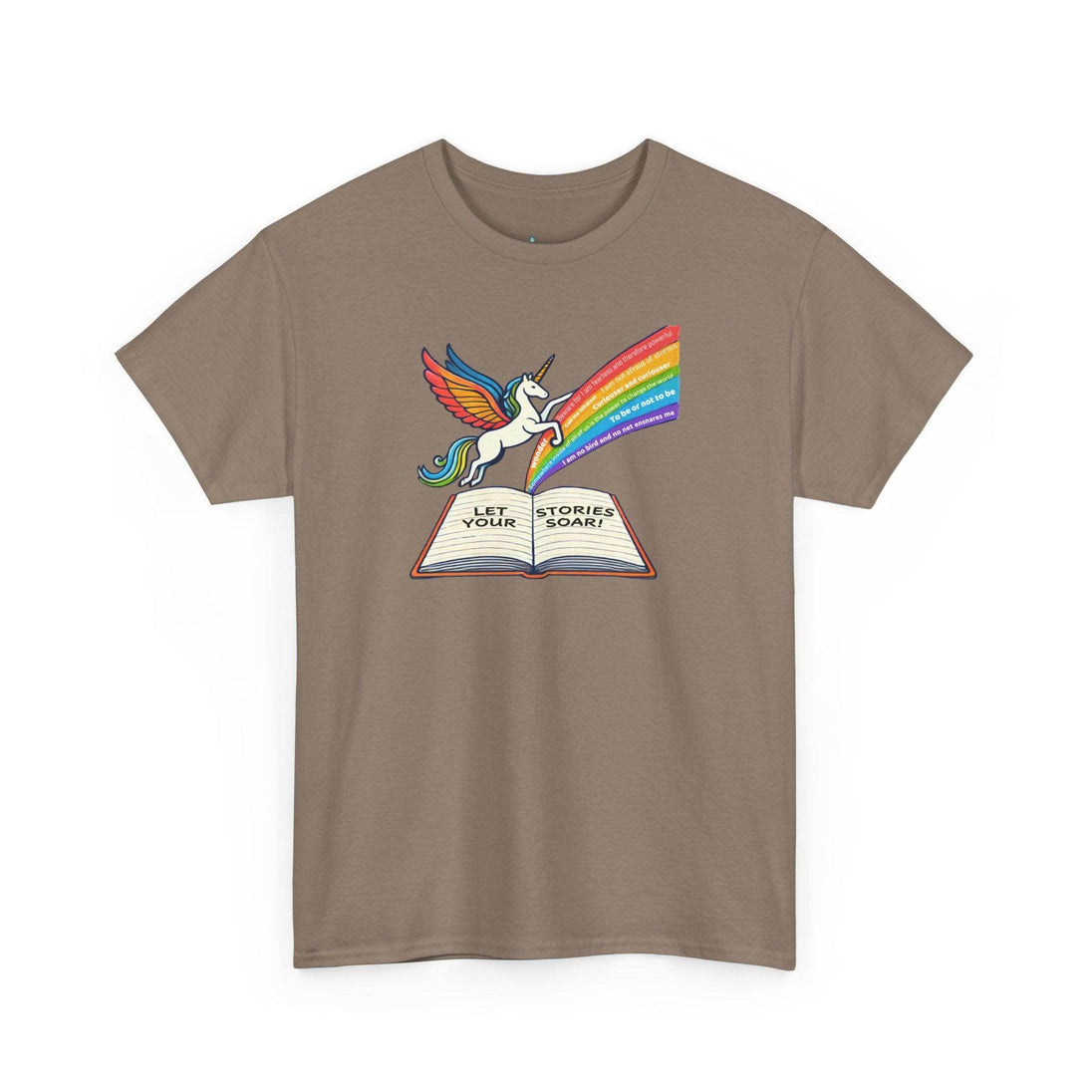 Alicorn Reading - Adult Unisex Heavy Cotton - Brightsee