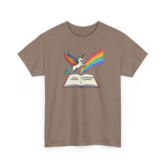 Alicorn Reading - Adult Unisex Heavy Cotton - Brightsee