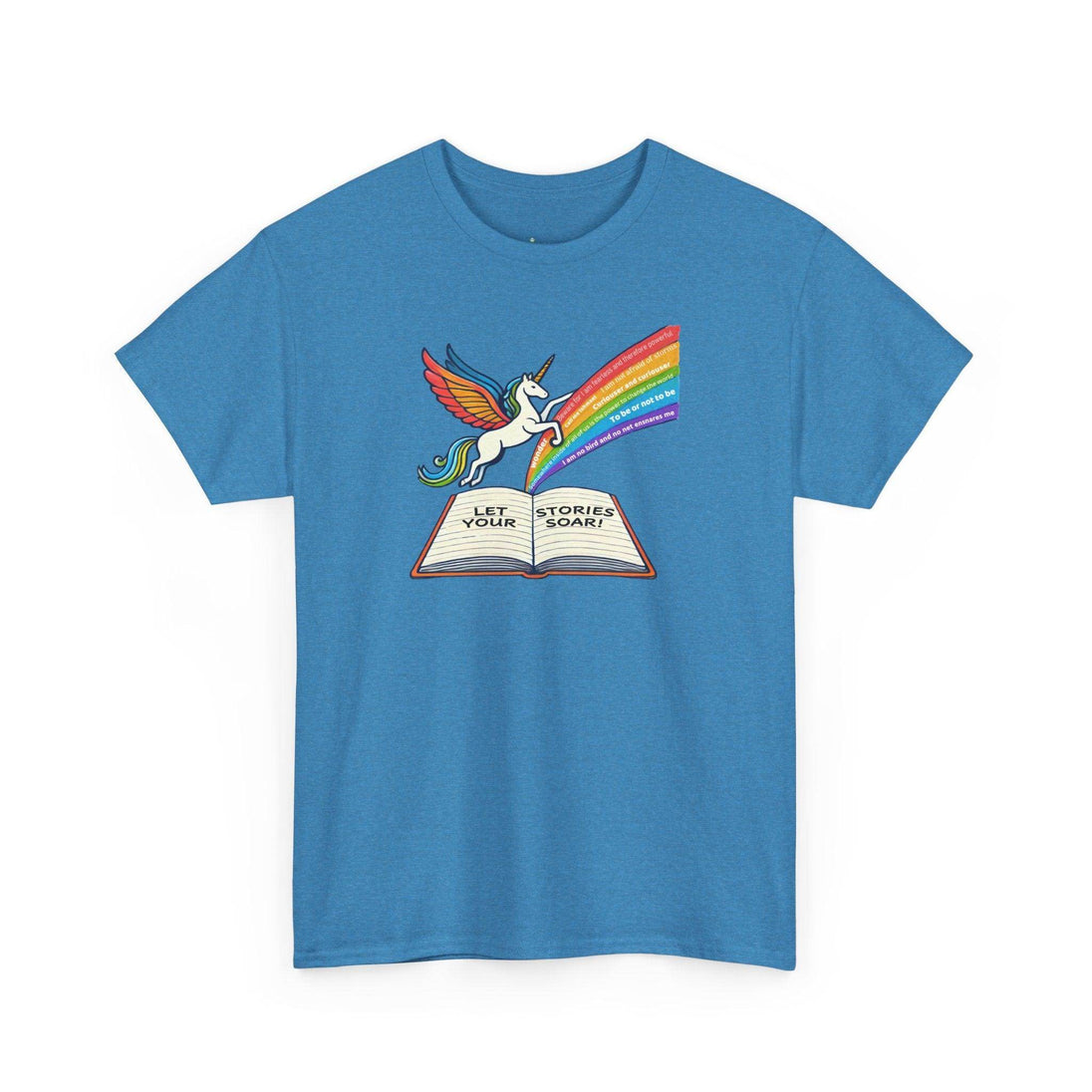 Alicorn Reading - Adult Unisex Heavy Cotton - Brightsee