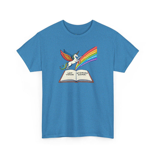 Alicorn Reading - Adult Unisex Heavy Cotton - Brightsee