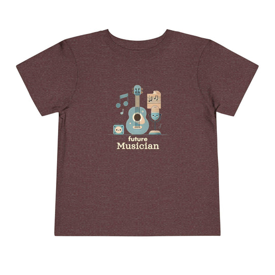 Future Musician Guitar Note - Toddler Short Sleeve - Brightsee