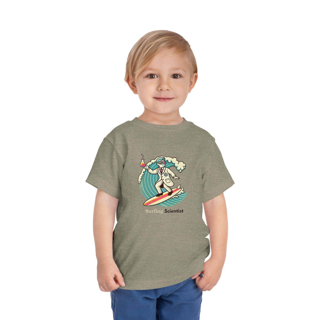 Surfing Scientist - Toddler Short Sleeve - Brightsee