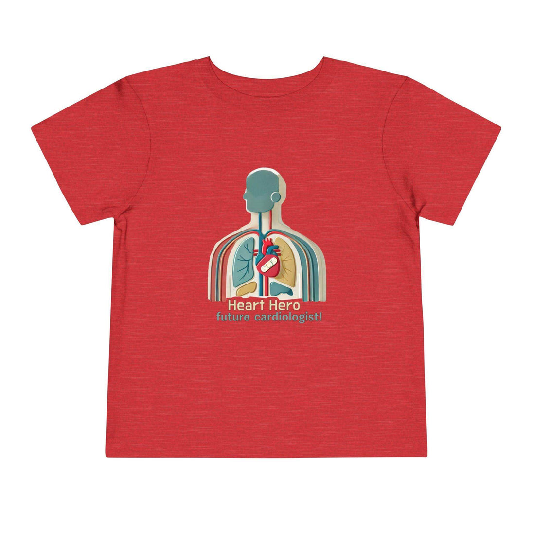 Future Cardiologist - Heart Bandage - Toddler Short Sleeve - Brightsee