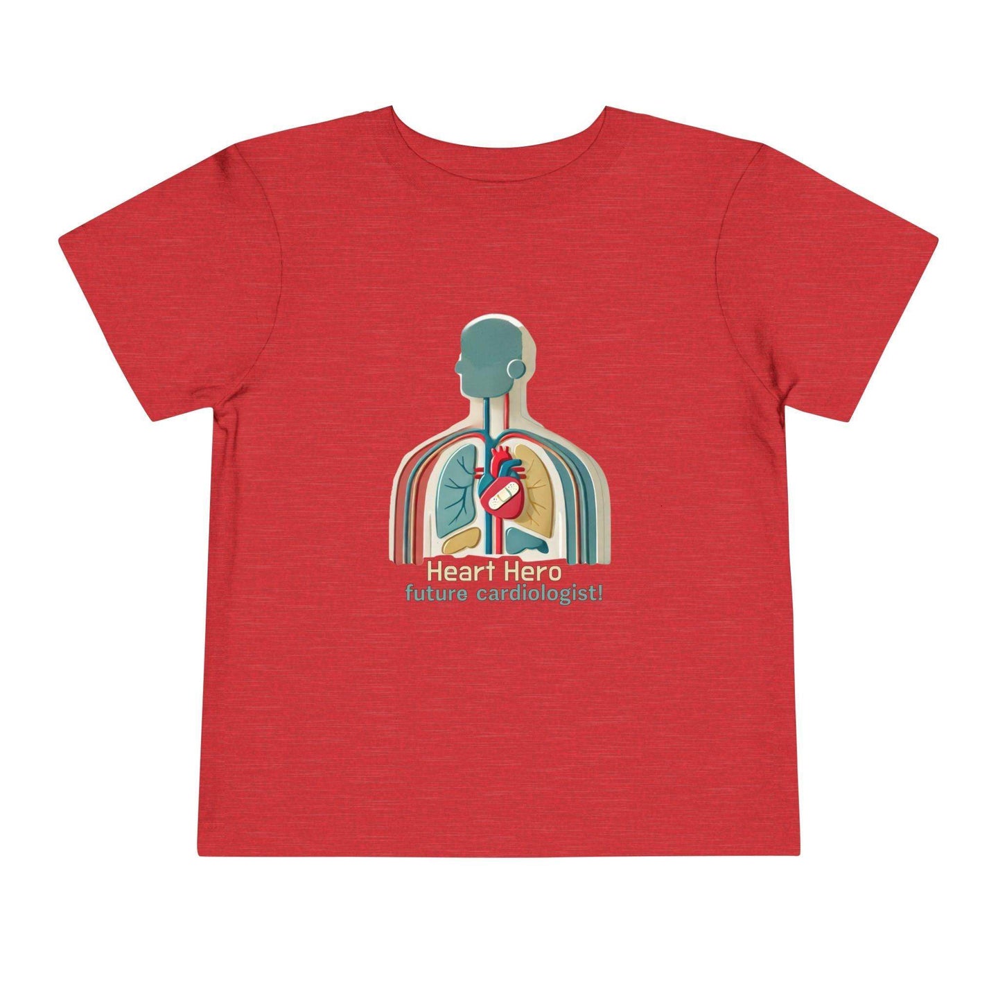 Future Cardiologist - Heart Bandage - Toddler Short Sleeve - Brightsee