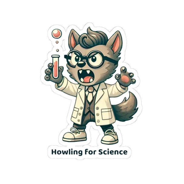 Howling for Science Kiss-Cut Stickers - Brightsee