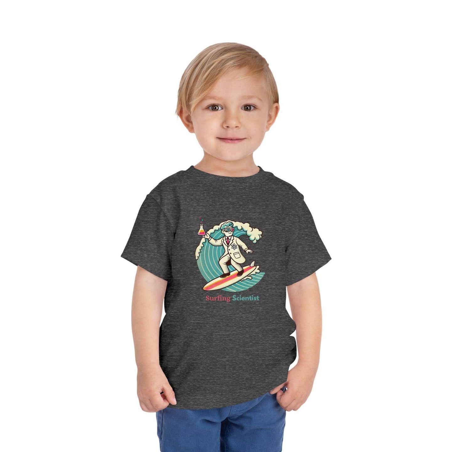 Surfing Scientist - Toddler Short Sleeve - Brightsee