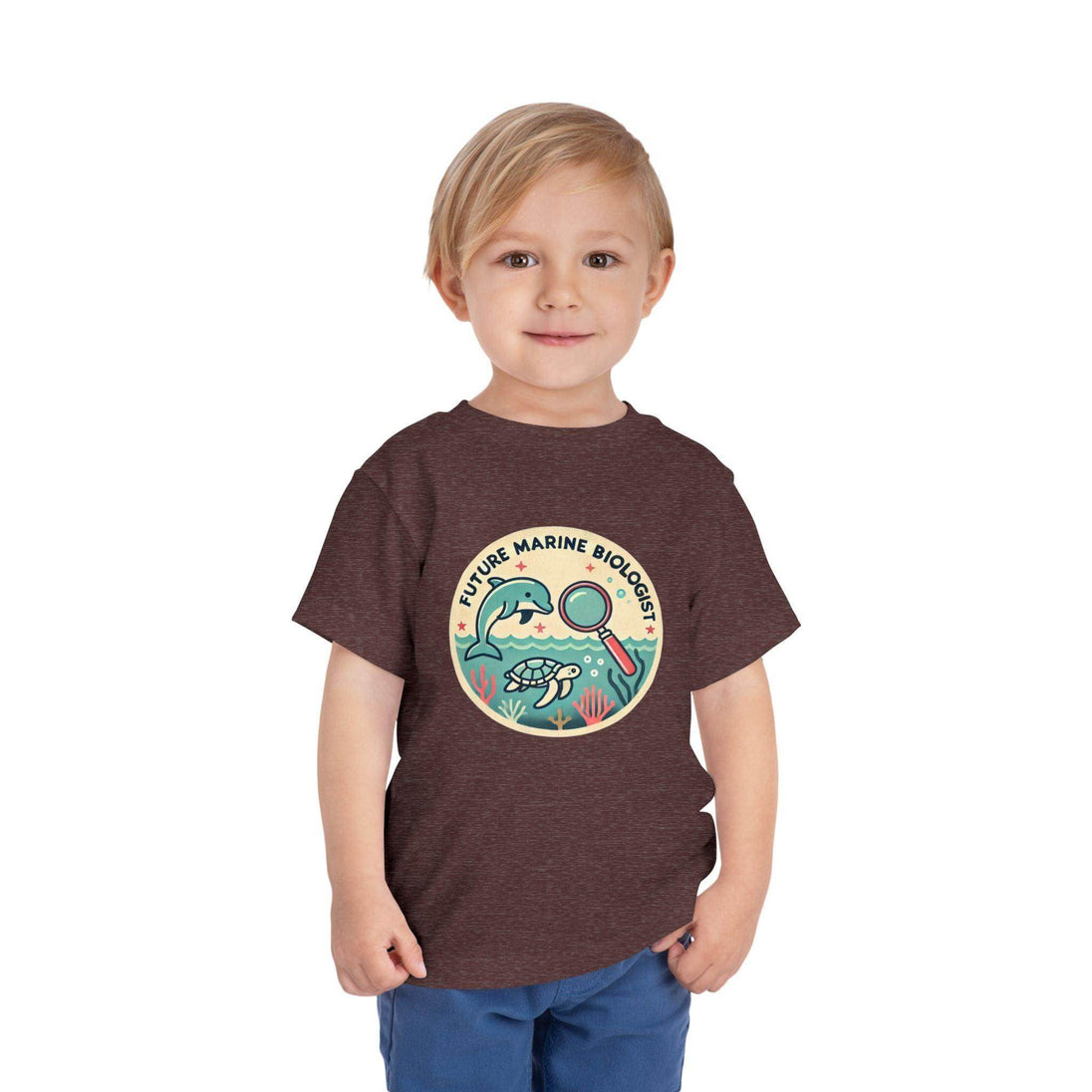 Future Marine Biologist Circle - Toddler Short Sleeve - Brightsee