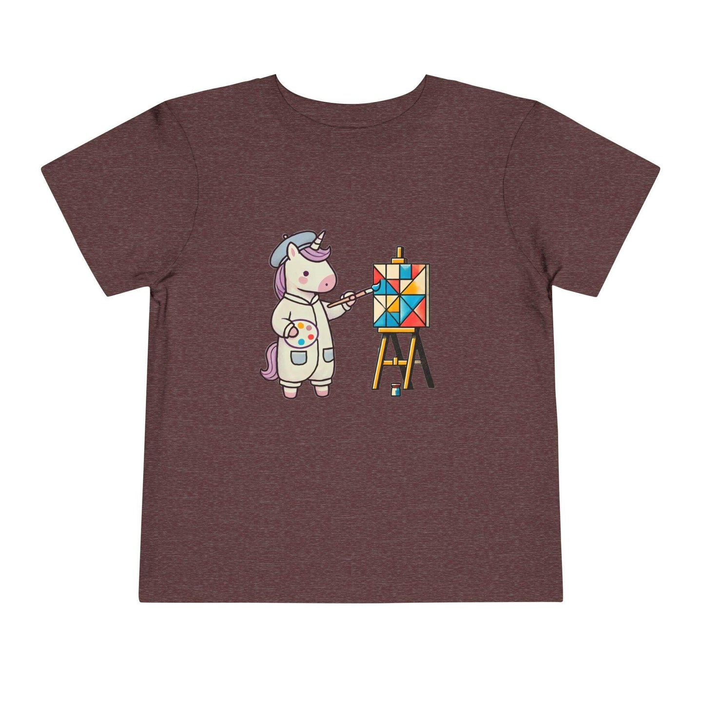 Painting Unicorn - Toddler Short Sleeve - Brightsee