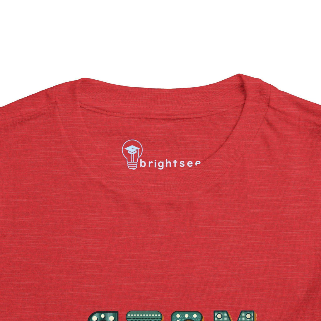 STEM Construction Bot on Ladder - Toddler Short Sleeve - Brightsee