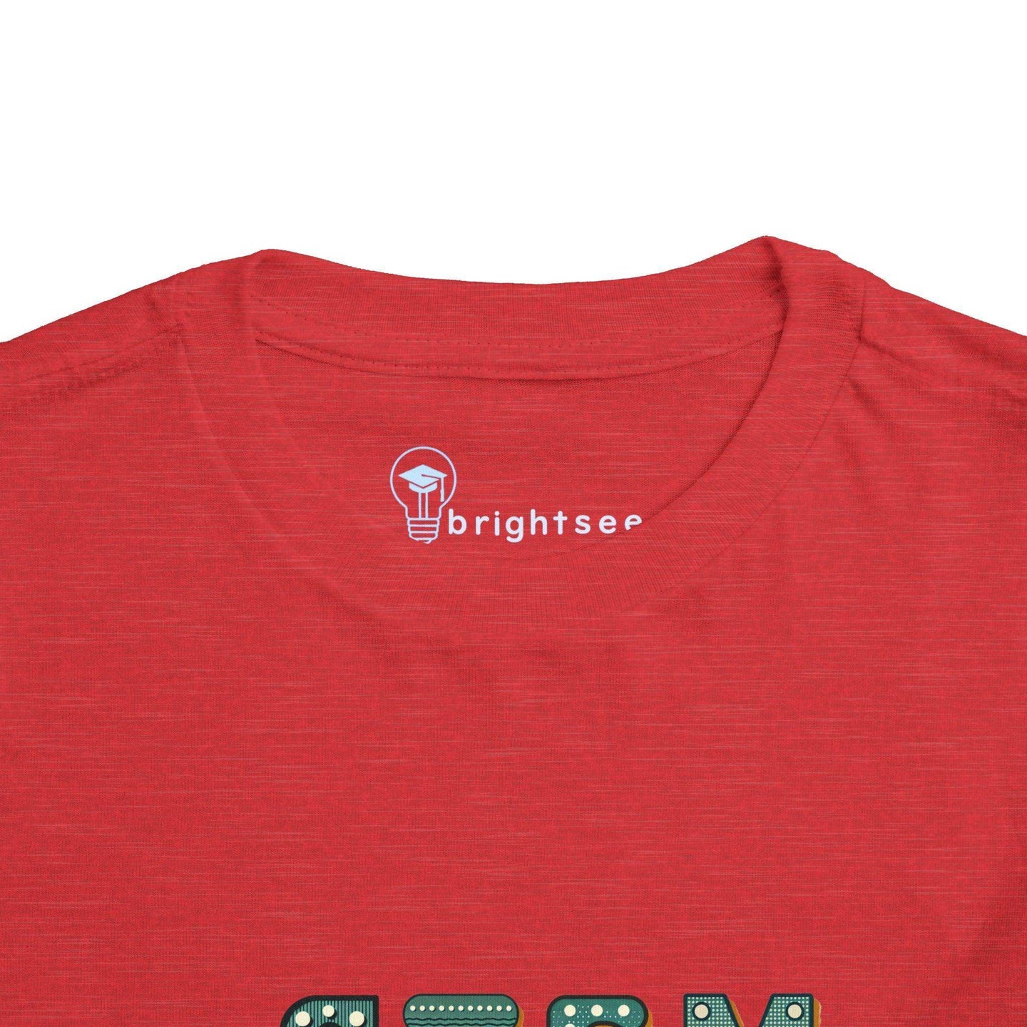 STEM Construction Bot on Ladder - Toddler Short Sleeve - Brightsee