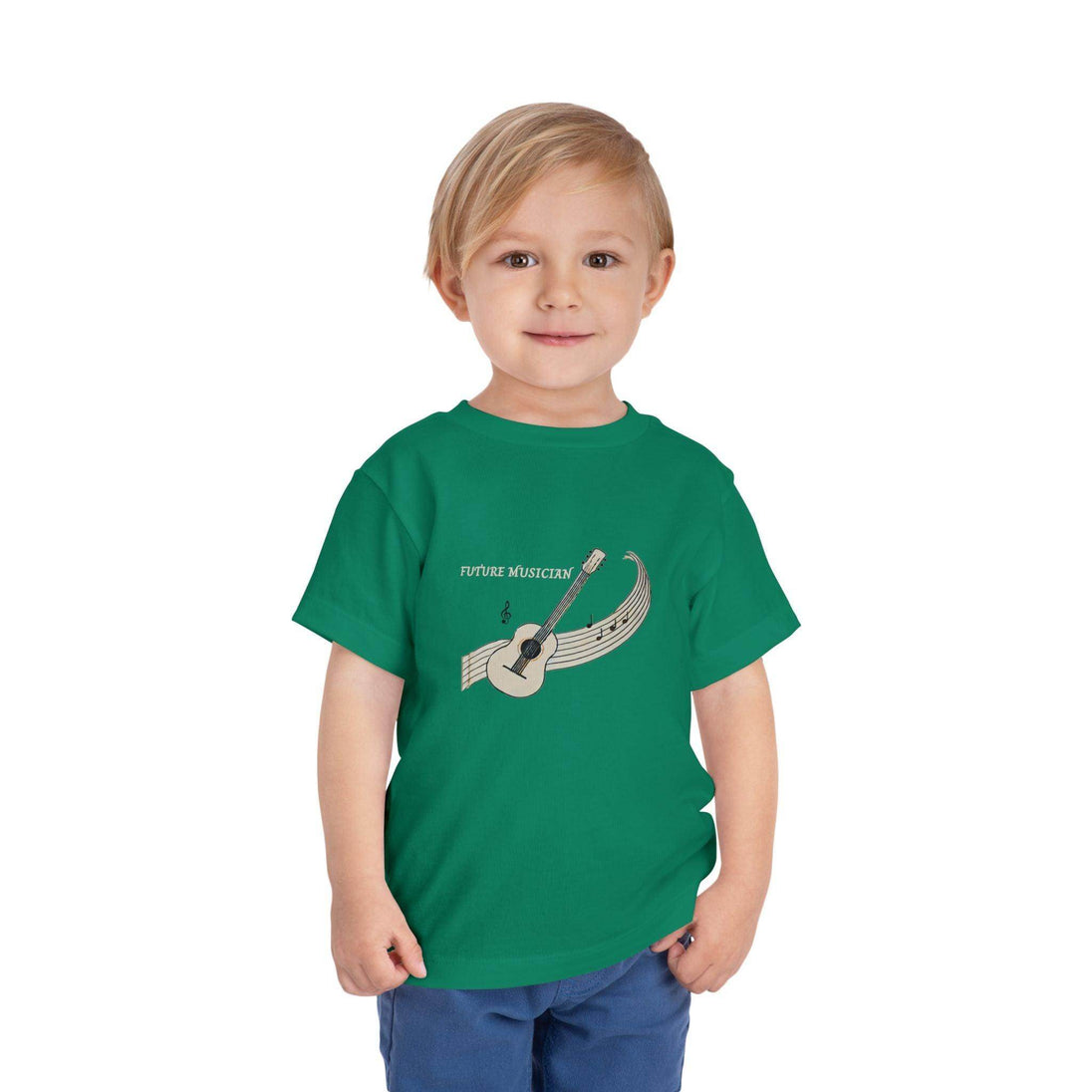 Future Musician Guitar - Toddler Short Sleeve - Brightsee