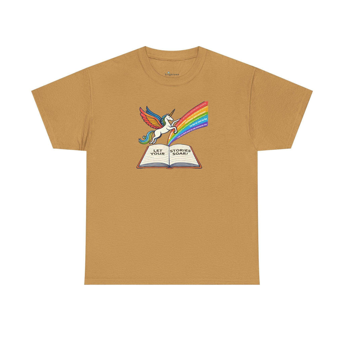 Alicorn Reading - Adult Unisex Heavy Cotton - Brightsee