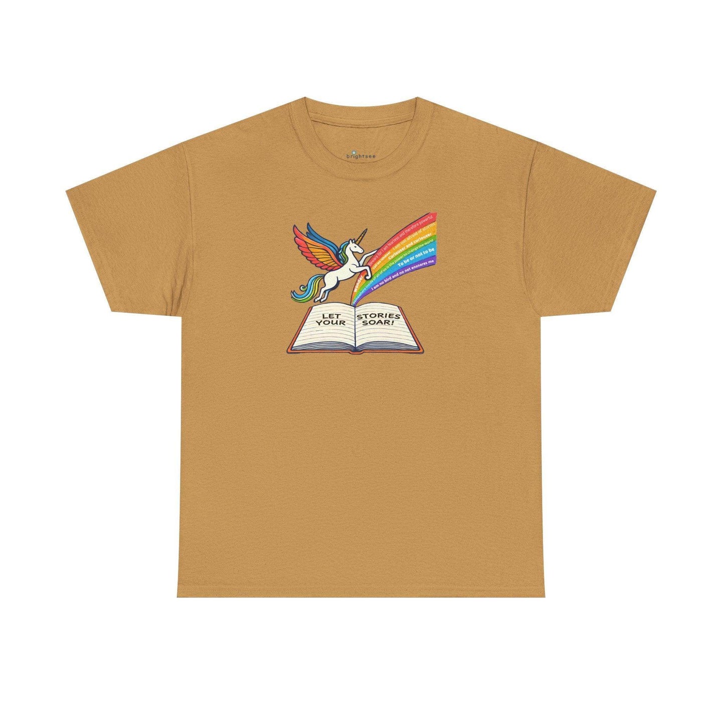 Alicorn Reading - Adult Unisex Heavy Cotton - Brightsee