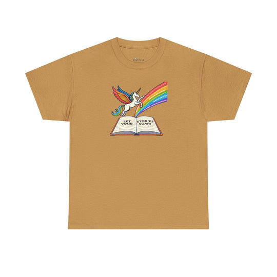 Alicorn Reading - Adult Unisex Heavy Cotton - Brightsee