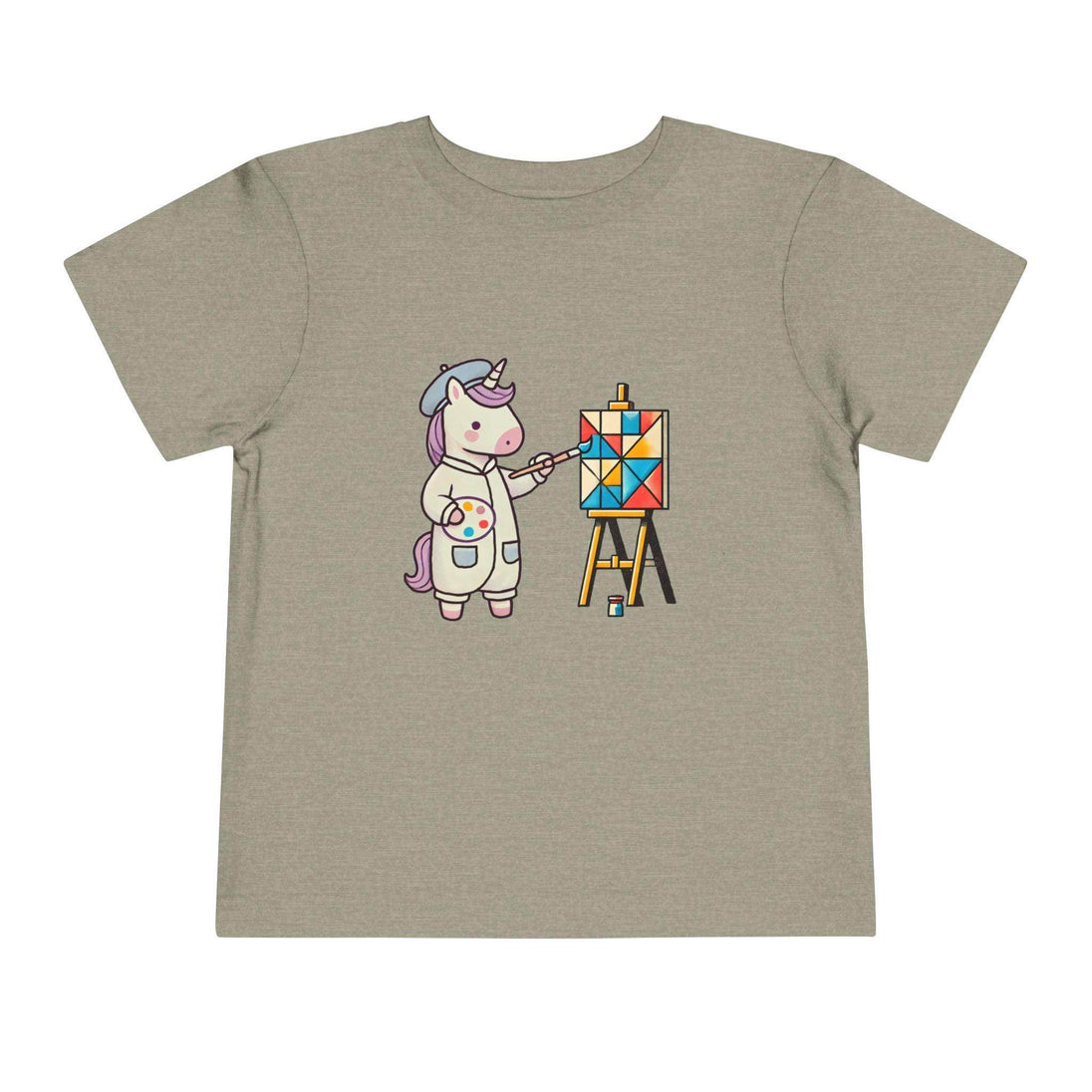 Painting Unicorn - Toddler Short Sleeve - Brightsee