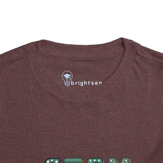 STEM Construction Bot on Ladder - Toddler Short Sleeve - Brightsee