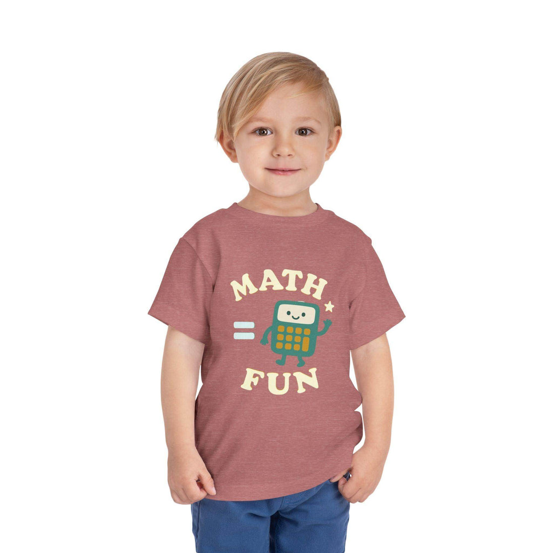 Math is Fun Cute Calculator - Toddler Short Sleeve - Brightsee
