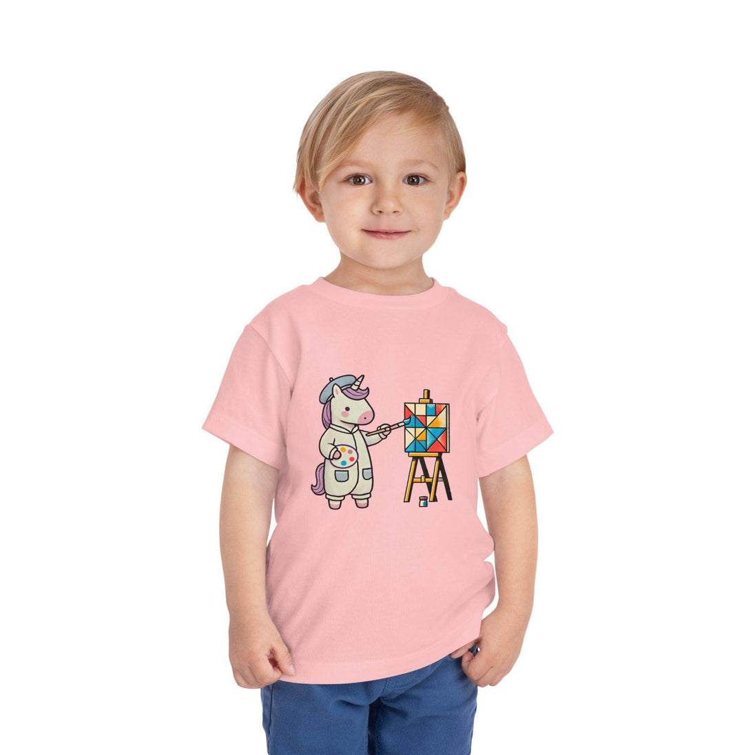 Painting Unicorn - Toddler Short Sleeve - Brightsee