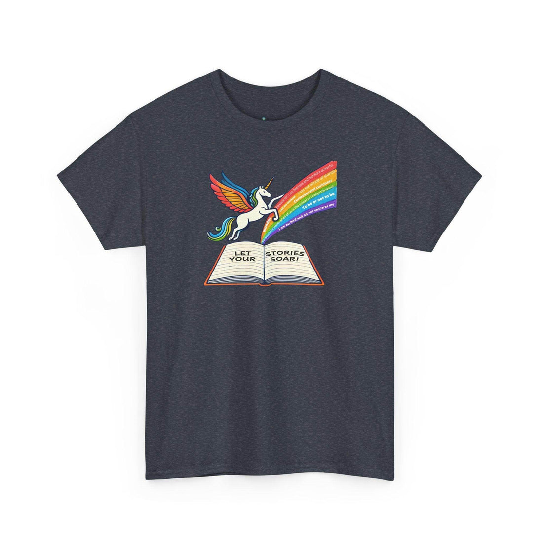 Alicorn Reading - Adult Unisex Heavy Cotton - Brightsee