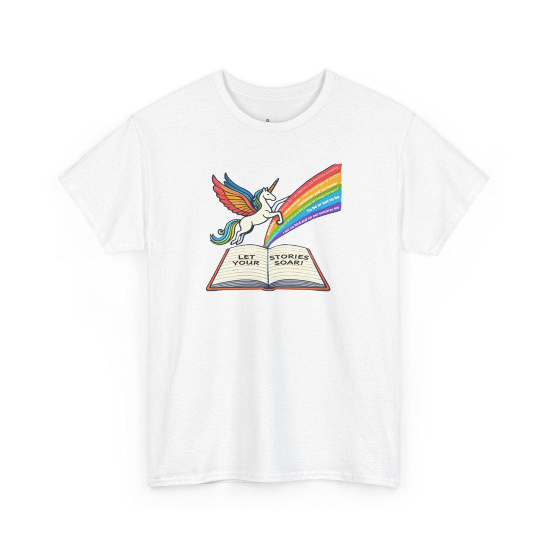 Alicorn Reading - Adult Unisex Heavy Cotton - Brightsee