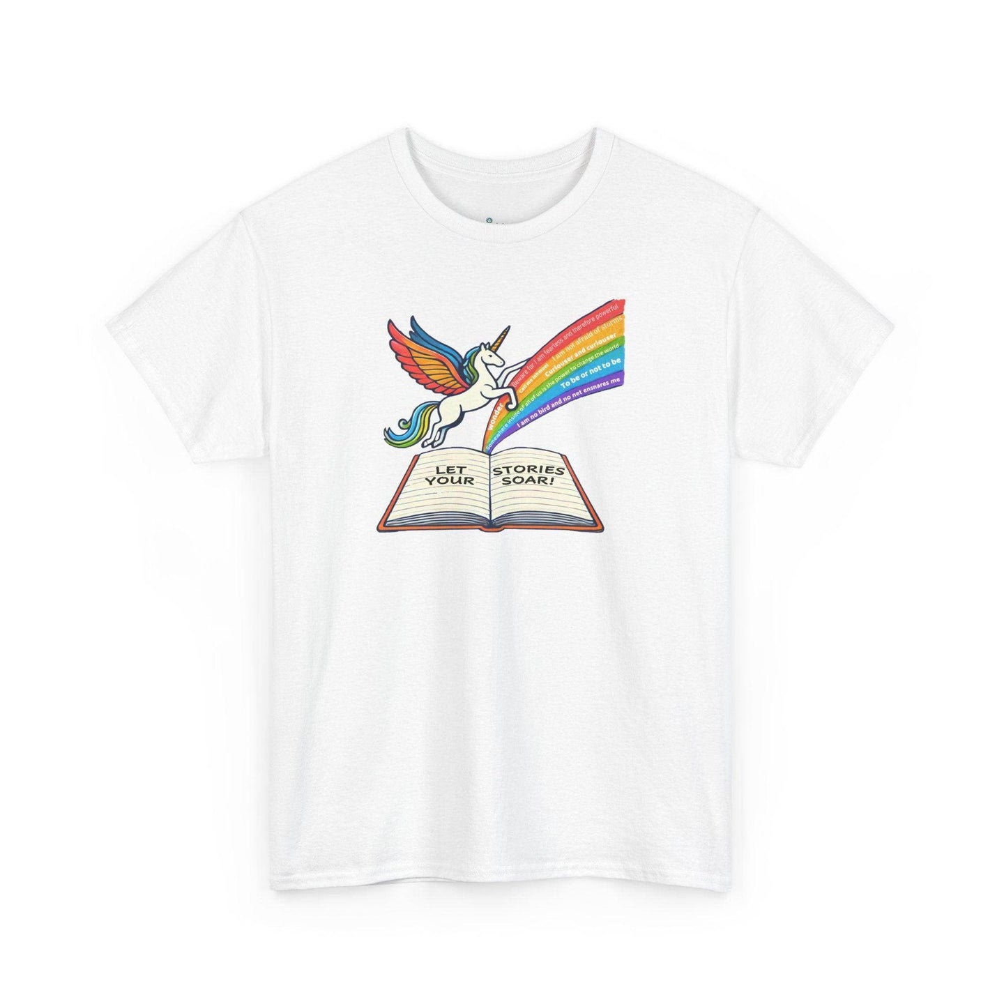 Alicorn Reading - Adult Unisex Heavy Cotton - Brightsee