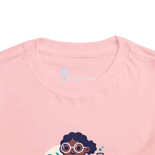 Surfing Scientist Girl - Toddler Short Sleeve - Brightsee