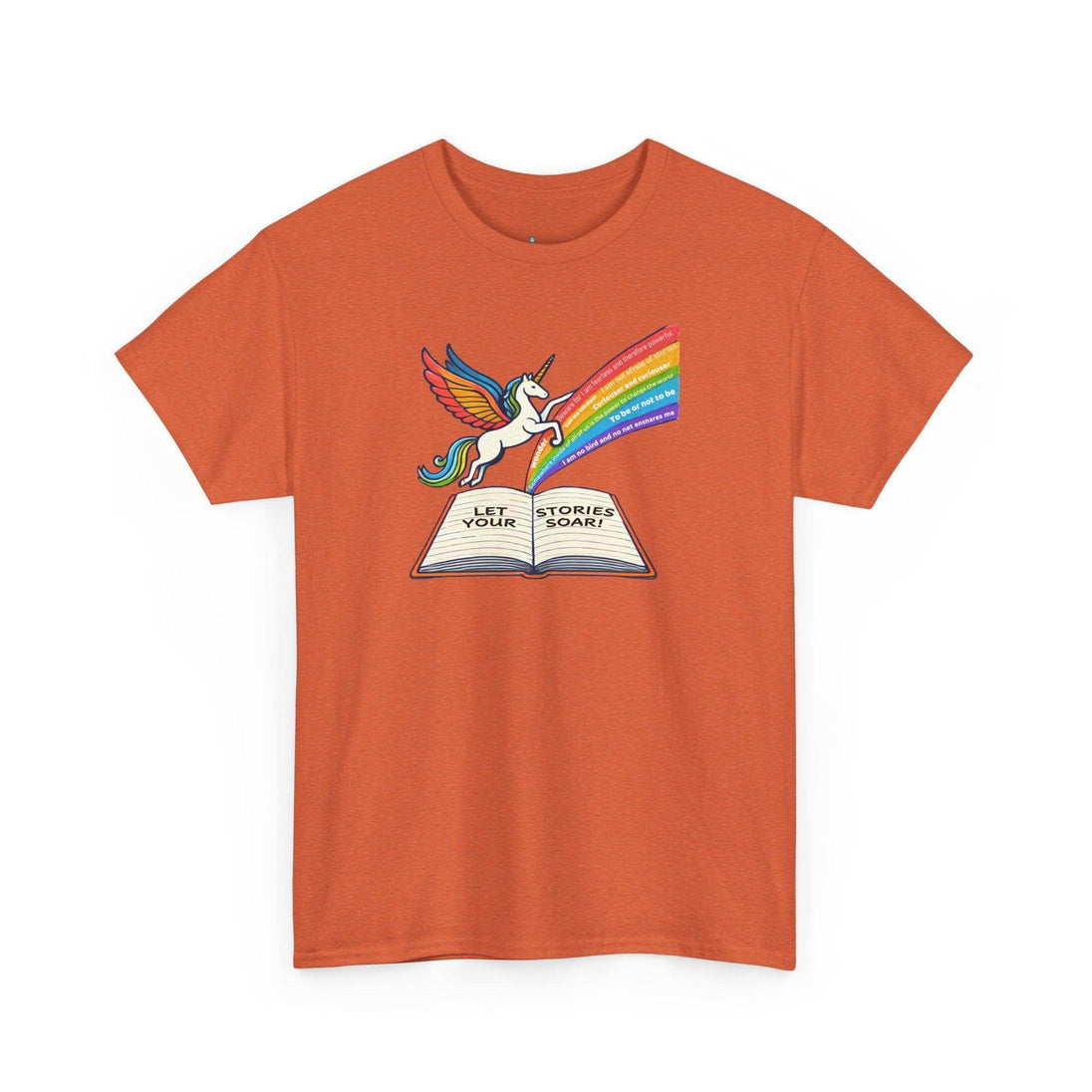 Alicorn Reading - Adult Unisex Heavy Cotton - Brightsee
